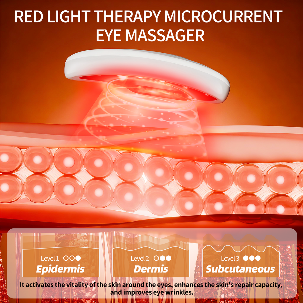 Magnetic Red Light Eye Patch Massager — EMS, Anti-Aging & Dark Circle Relief
