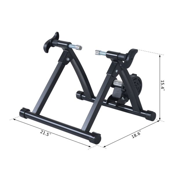 Soozier Folding Indoor Bike Trainer — Magnetic Resistance, Any Weather