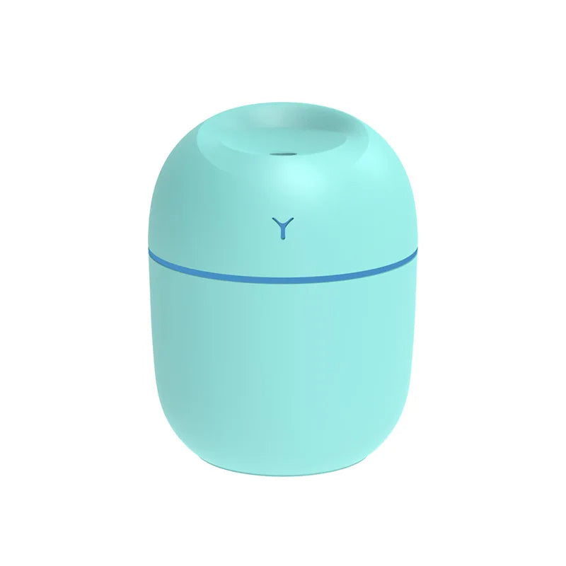 Mini USB Ultrasonic Humidifier & Aroma Diffuser — LED Night Light, 3 Colors