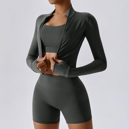 Women's Skinny Yoga Leggings — Lightweight Nude-Feel Fabric