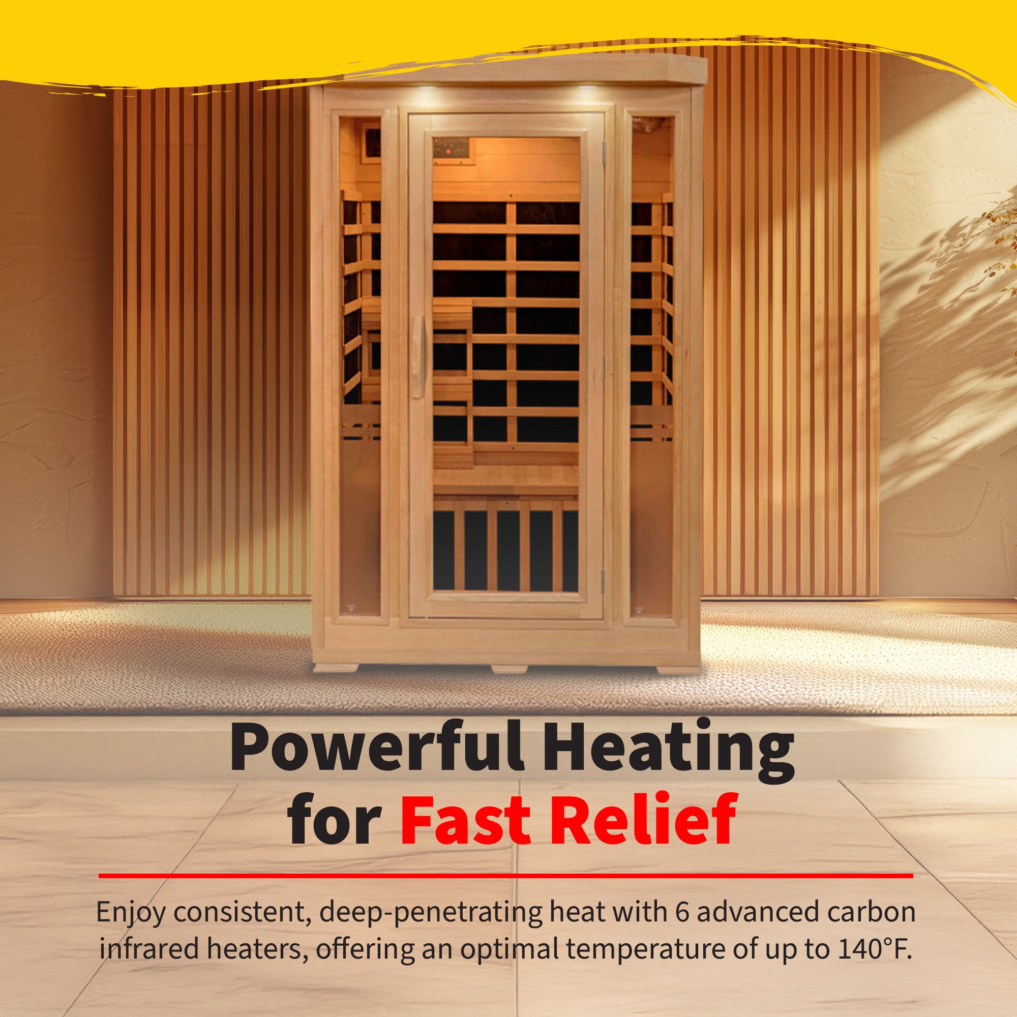 The Meridian — 2-Person Hemlock Infrared Sauna