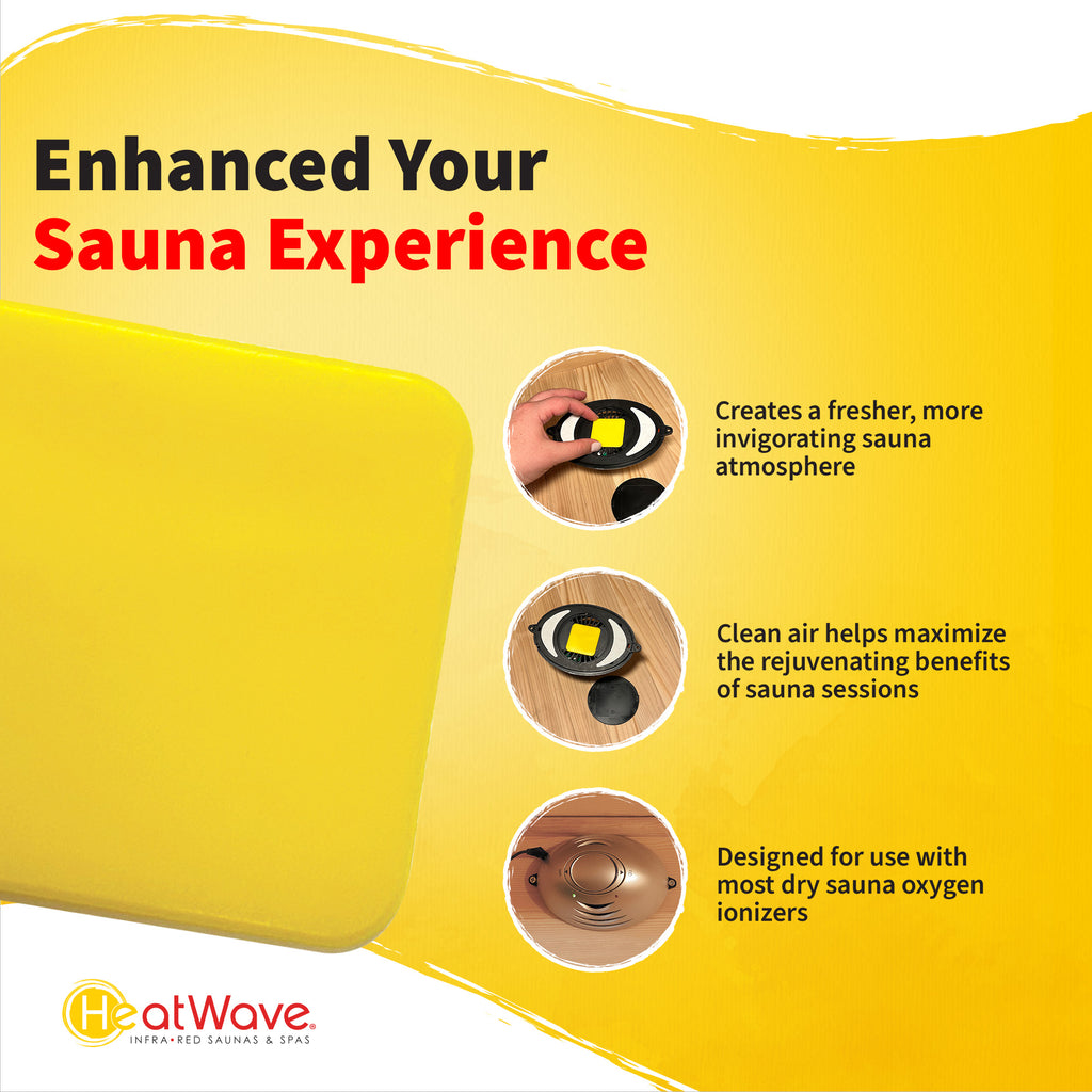 Infrared Sauna Oxygen Ionizer Fragrance Pad Replacement - 3 Pack