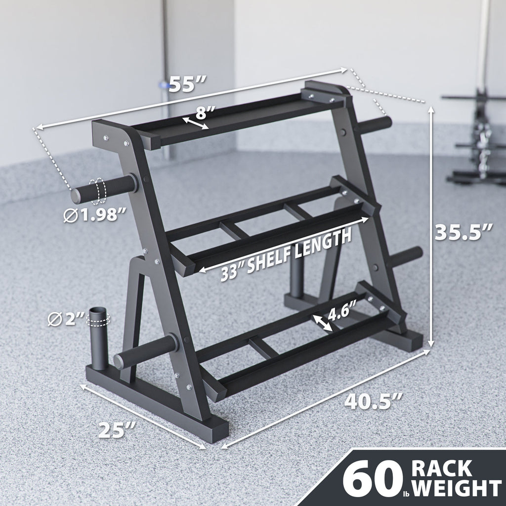 Synergee Dumbbell & Kettlebell Rack