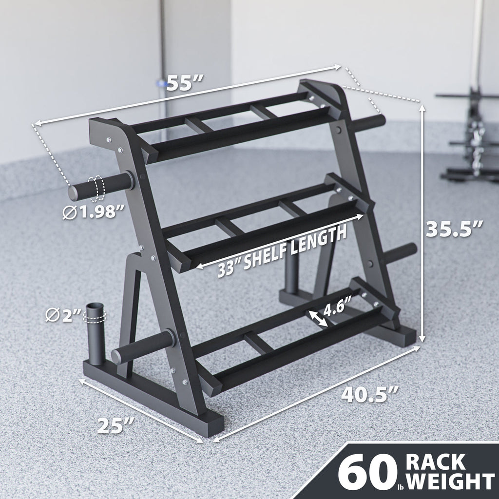 Synergee Dumbbell & Kettlebell Rack