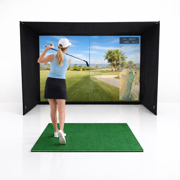 GolfBays EasySim Golf Simulator Enclosure - GolfbaysUSA Golf Enclosure