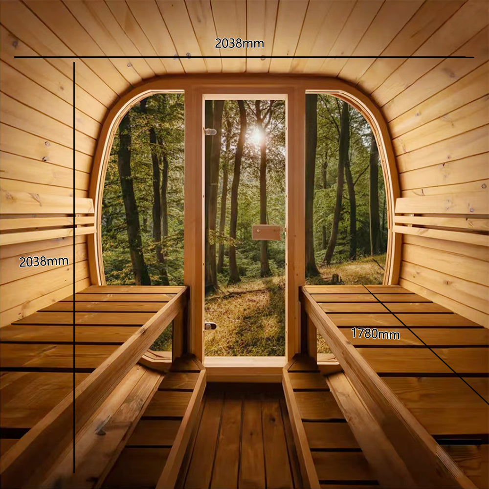 The Ember — 2-4 Person Outdoor Cedar Sauna
