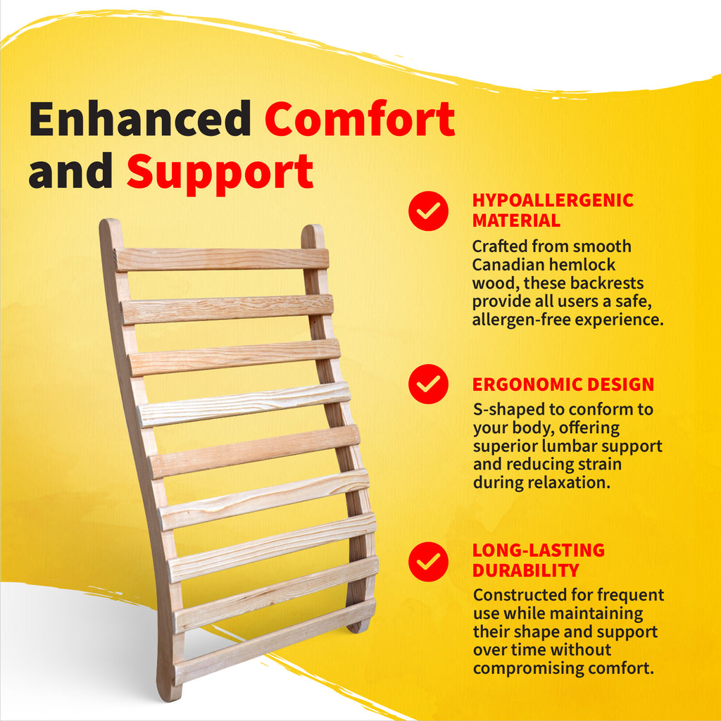 Universal Sauna Backrest - Set of 2