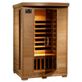 The Amber - 2-Person Hemlock Infrared Sauna (Carbon) - HeatWave Premium Sauna