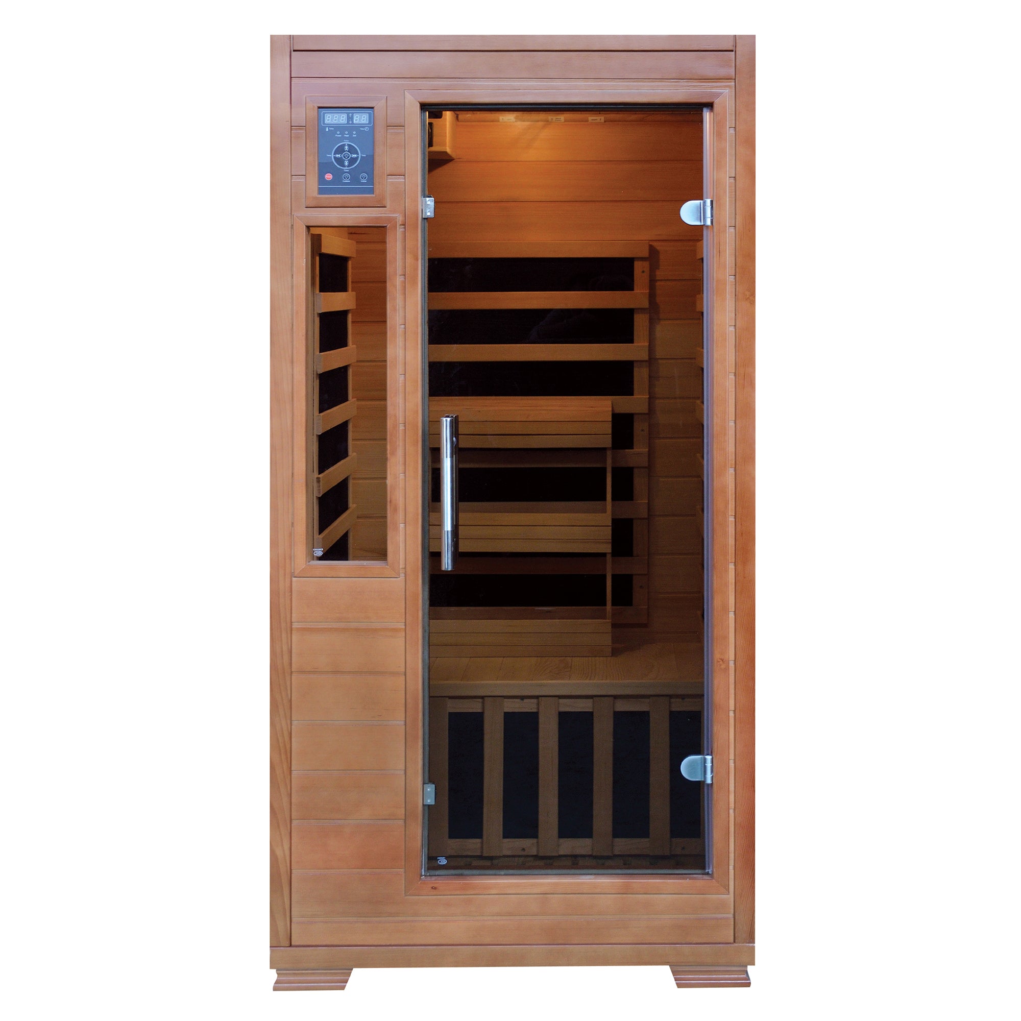 The Zenith - 1-2 Person Hemlock Infrared Sauna - HeatWave Premium Sauna