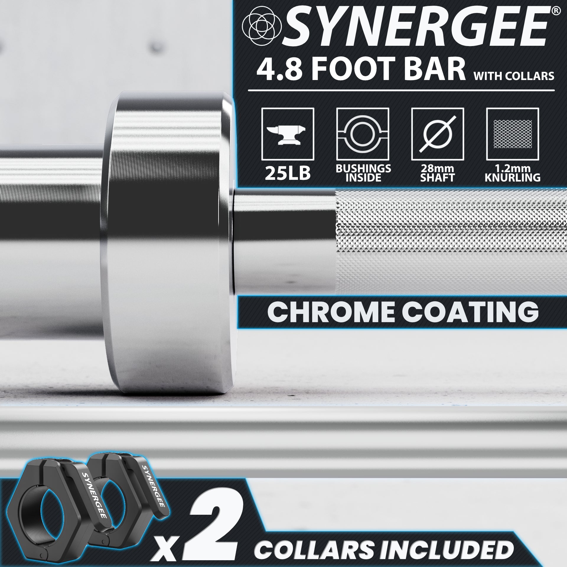 Synergee 20LB & 25LB Barbell