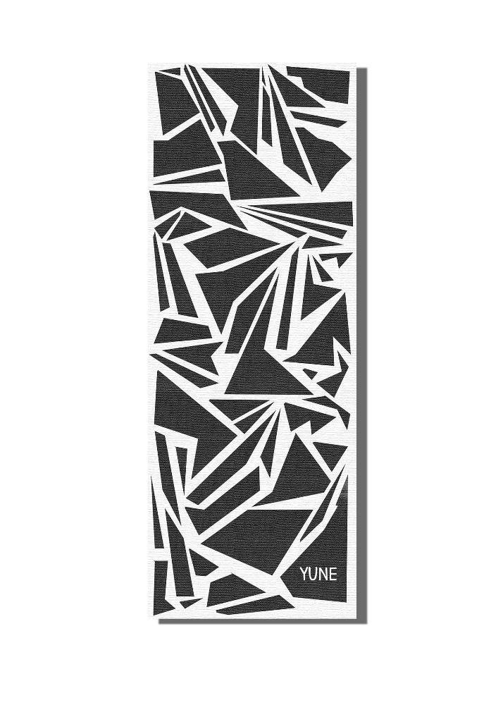 Shadow Yoga Mat - 6mm Non-Slip, Eco-Friendly & Latex-Free (Black/White) - Yune Yoga Yoga Mat