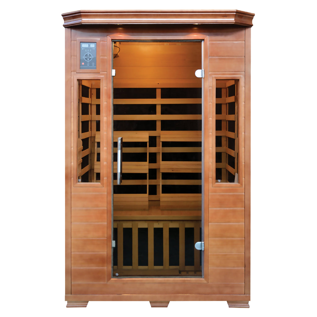 The Zenith - 2-Person Hemlock Infrared Sauna - HeatWave Premium Sauna