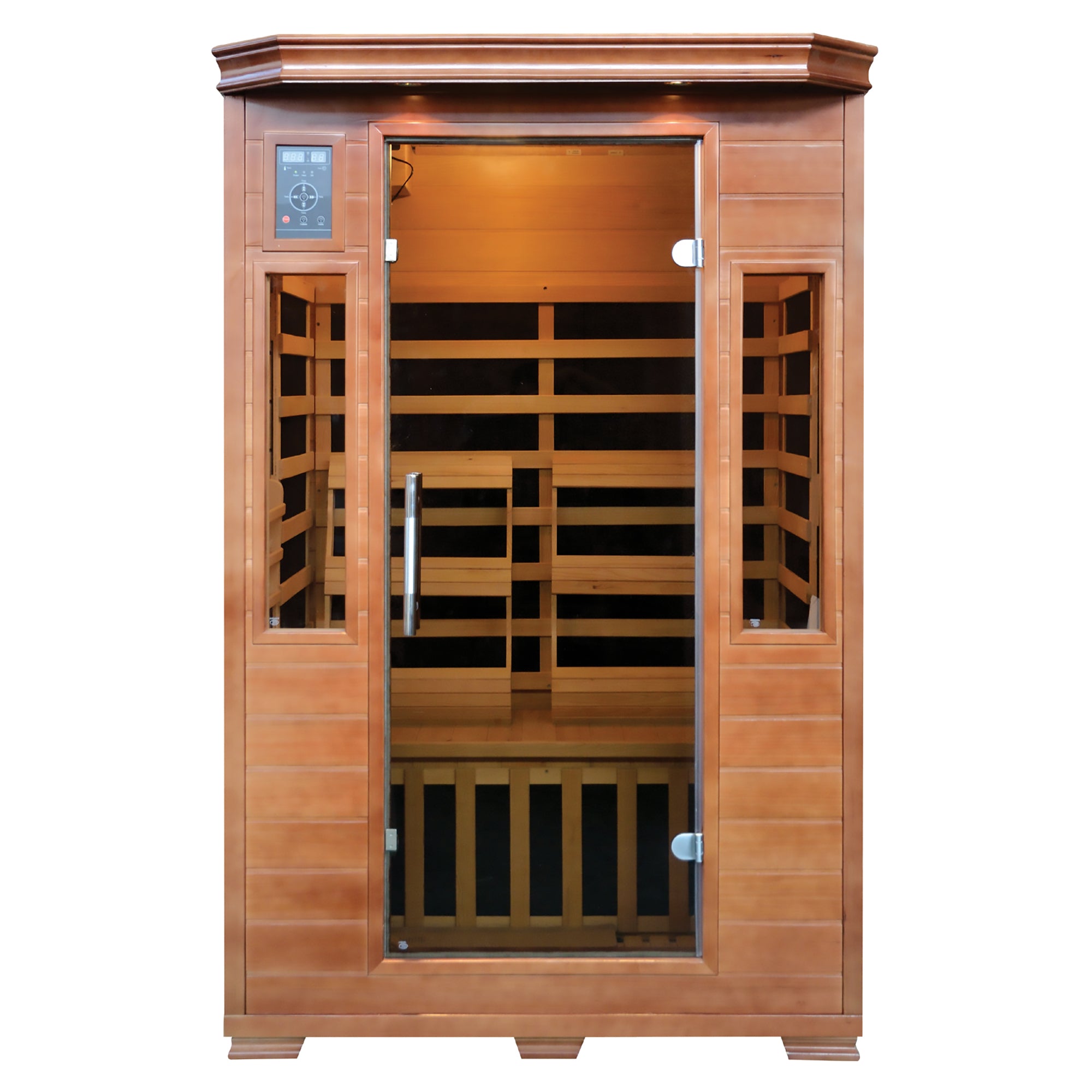 The Zenith - 2-Person Hemlock Infrared Sauna - HeatWave Premium Sauna
