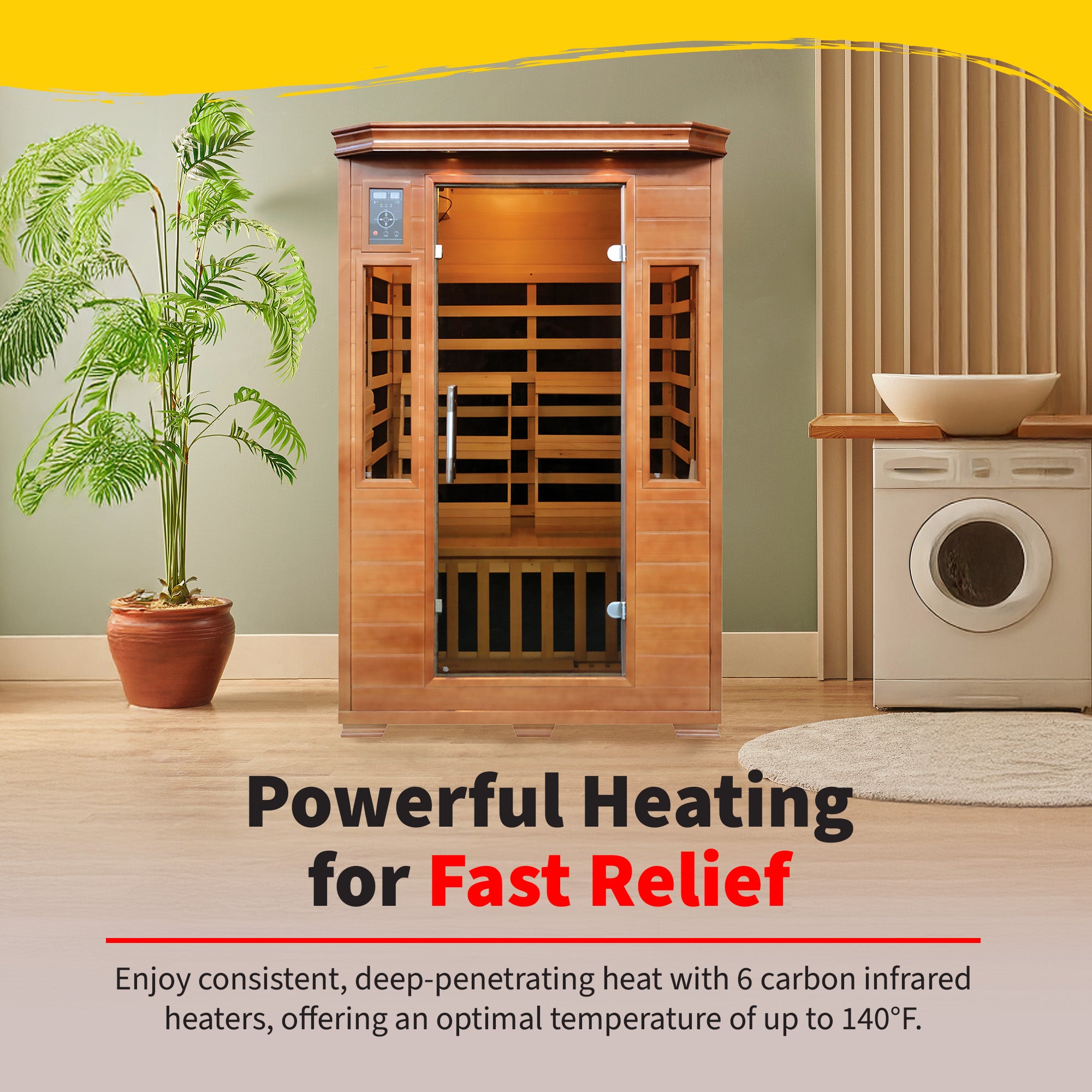 The Zenith — 2-Person Hemlock Infrared Sauna