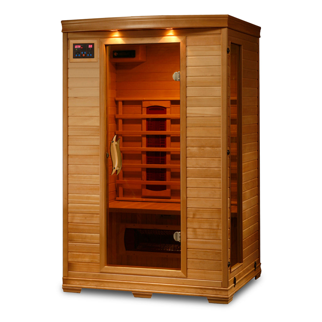 The Amber — 2-Person Hemlock Infrared Sauna (Ceramic)