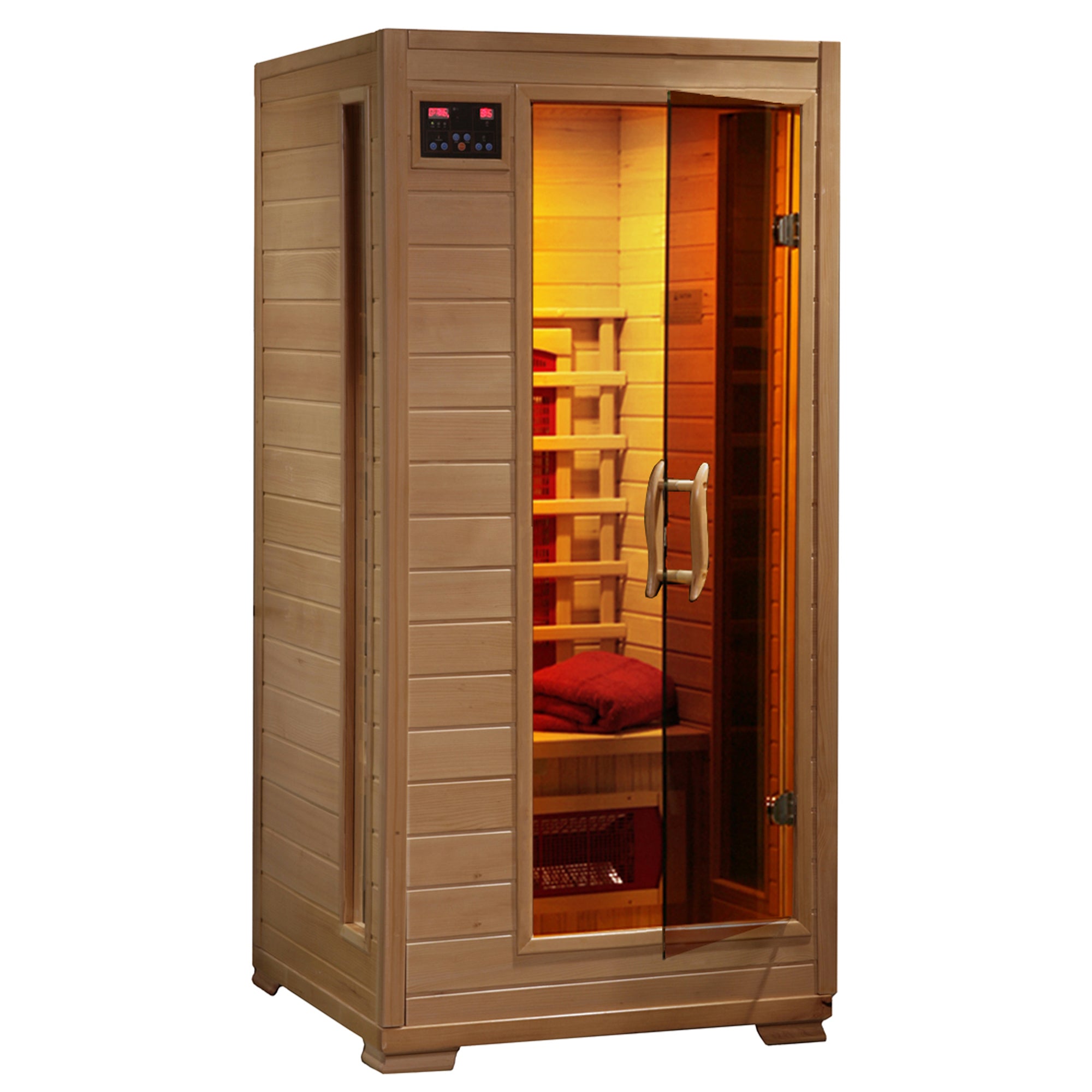 The Haven — 1-2 Person Hemlock Infrared Sauna (Ceramic)