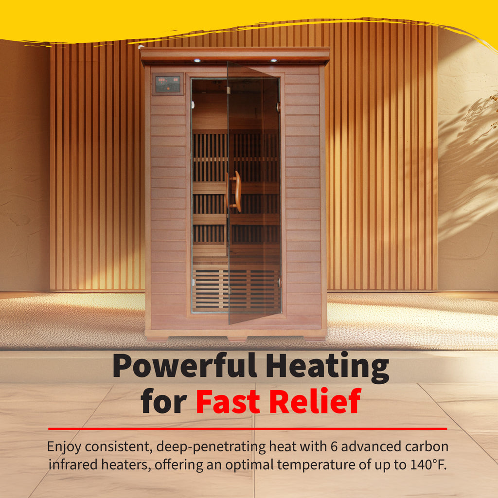 The Aurora — 2-Person Cedar Infrared Sauna