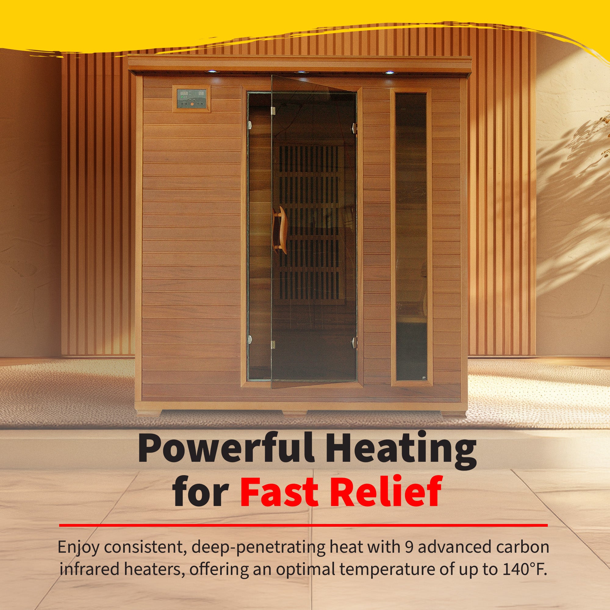 The Timberline — 4-Person Cedar Infrared Sauna